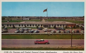 818 Air Division Combat Support Group Headquarter Lincoln Ai Force Base Postcard - Picture 1 of 2