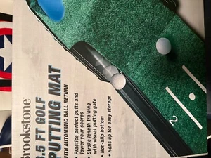 new in box putting mat auto return 8.5 brookstone - Picture 1 of 1