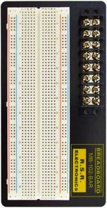 830 Point Solderless Breadboard with 8 Position Terminal Block - Picture 1 of 3