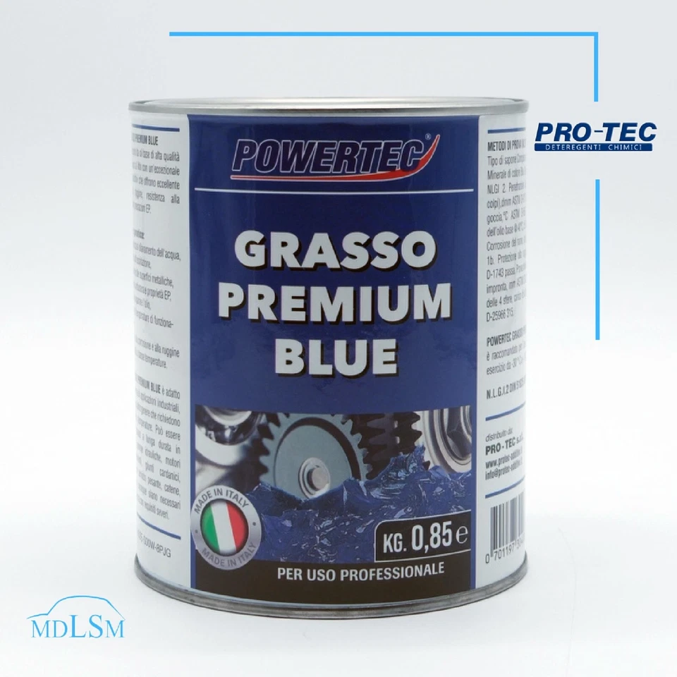 POWERTEC GRASSO PREMIUM BLUE 850GM AD ALTA TEMPERATURA -30 A +160 GRADI "PW0719" - Immagine 1 di 1