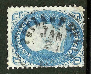 Sc #63 JAN 21 Town Date Cancel 1 Cent Franklin 1861-62 Civil War US 15E35 - Picture 1 of 3