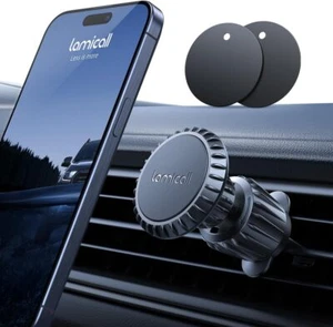 Lamicall Magnetische Auto Handyhalterung, 6 N52 Magnete, 360° Drehhalterung - Bild 1 von 6