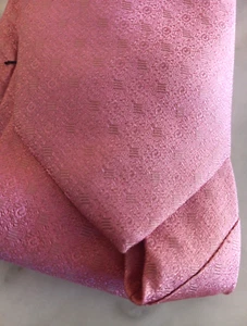 TOM JAMES Made USA Dress Tie 100% Silk Pink Tall Man - Picture 1 of 8