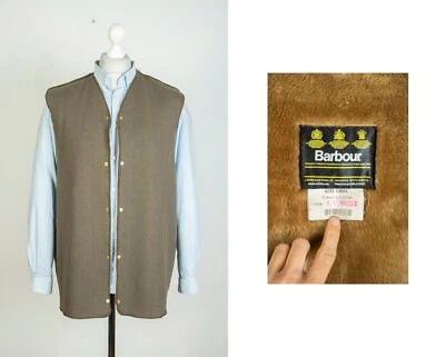 Barbour Warm Pile Lining Liner Brown Vest Gilet Size 44 - Image 1 of 4