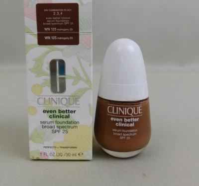Clinique Even Better Clinical SPF 25 Serum Foundation 1oz WN 125 Mahogany #2260 - Image 1 of 4