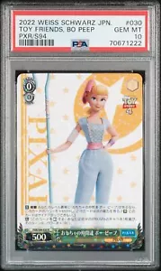 2022 Weiss Schwarz Pixar #030 Toy Story Friends Bo Peep Pxr/S94 PSA 10 GEM MT - Picture 1 of 2