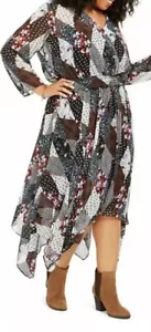 Tommy Hilfiger Kleid Damen 3X Patchwork Taschentuch-Saum Slip Boho Chic Multi - Bild 1 von 14