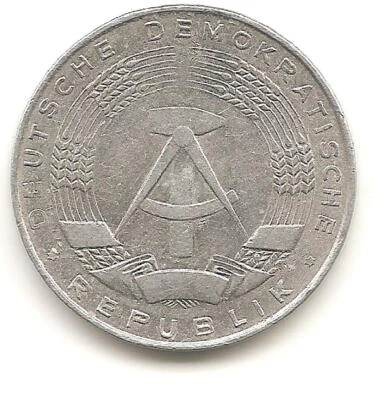 1975 A East German Democratic Republic 1 pfennig - KM8.1 - VF - Image 1 of 2