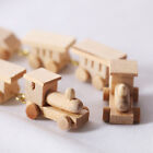 Mini Wooden Train Toys Dollhouse Steam Model Christmas Doll House - 2pcs