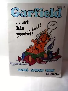 Vintage 1986 Millcraft Inc. Garfield Cross Stitch pattern book - Picture 1 of 5