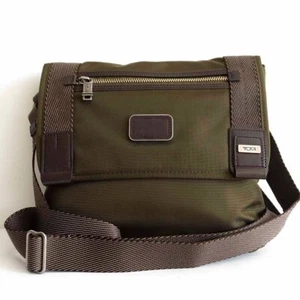 TUMI 22371OLH ALPHA BRABO Beale Crossbody bag Brown Ballistic Nylon From Japan - Picture 1 of 7