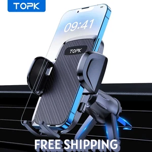 TOPK Phone Mount for Car Universal Air Vent with Hook Clip Car Phone Holder NEW! - Picture 1 of 10