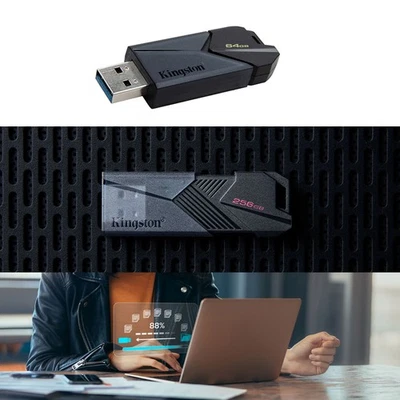 2pcs Kingston 256GB Flash Drive Black Onyx Memory 3.2 DataTraveler Exodia Stick - Image 1 of 4