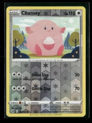 Chansey Reverse Holo Common SWSH08: Fusion Strike 202/264 LP - Image 1 of 2