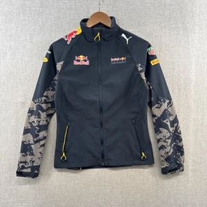 Puma Red Bull Racing F1 Jacket Womens Small Blue Full Zip Softshell Windbreaker - Picture 1 of 17