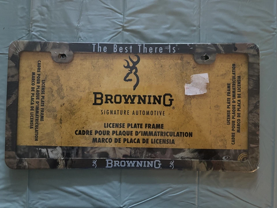 Marco de matrícula Browning The Best There Is marrón camuflaje Foto 1 de 1