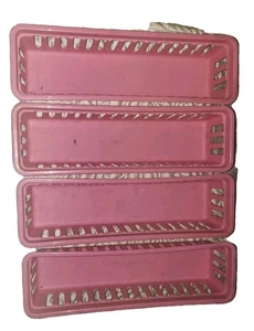 Vintage 1980 Rosa FREM Organizer Rechteck 12X3 Freistehende Schublade Eimer 4 Lot - Bild 1 von 4