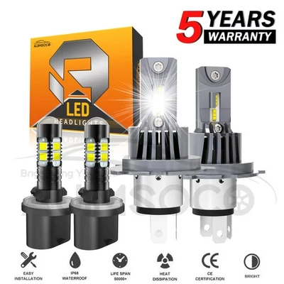 Para Hyundai Tucson 2010 2011 2012 2013 4x Faros LED Hi/Lo + Bombillas antiniebla Foto 1 de 4