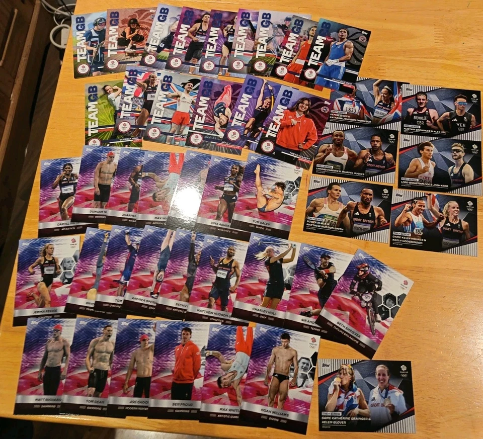 Topps Team GB Stars Of Paris 2024 Olympics base bundle x 44  (all different) - Image 1 of 1