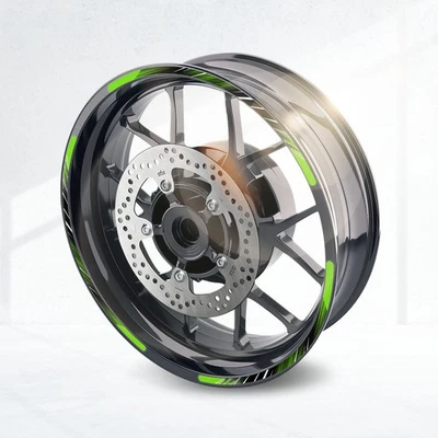 Green 17'' Rim Wheel Sticker Decal Strip Tape L02B For Ducati Monster S4R - Изображение 1 из 4