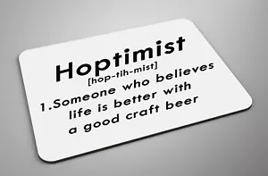 Definición Hoptimist - Nueva alfombrilla de ratón - Gran regalo, divertido, broma - franqueo gratuito - Imagen 1 de 1