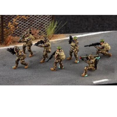Resin 1/72 Diorama Miniature Toys Modern French Army Solider Painted Doll 7pcs - Image 1 of 4