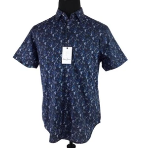 Robert Graham NEU $ 198 Ambleside klassisches Hemd mit Knopfleiste marineblau bedruckt Herren S - Bild 1 von 7