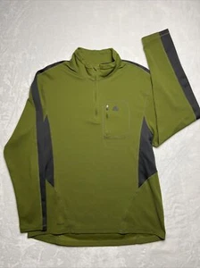 Nike ACG Fit Dry Quarter 1/4 Zip Mock Neck Pullover Sweatshirt Green Sz XL - Picture 1 of 10
