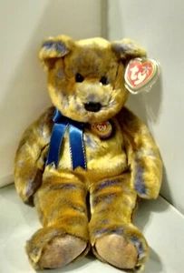 TY Beanie Buddy - CLUBBY 3 der Bär (13,5 Zoll) - Neu mit Etikett Stofftier Spielzeug - Bild 1 von 6