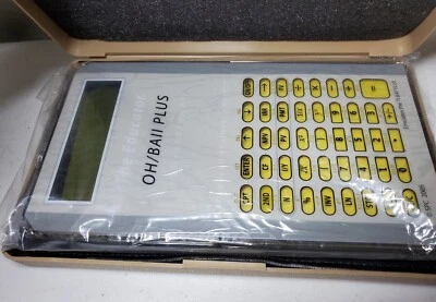 OH/BA II PLUS Advanced Business Analysis overhead calculator keeper -NEW in box - Image 1 of 4