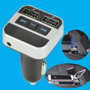 Bluetooth Zum Hände Frei Haben Auto Kit Mit Doppel USB Ladegerät, Fm Sender, MP3 - Bild 1 von 1