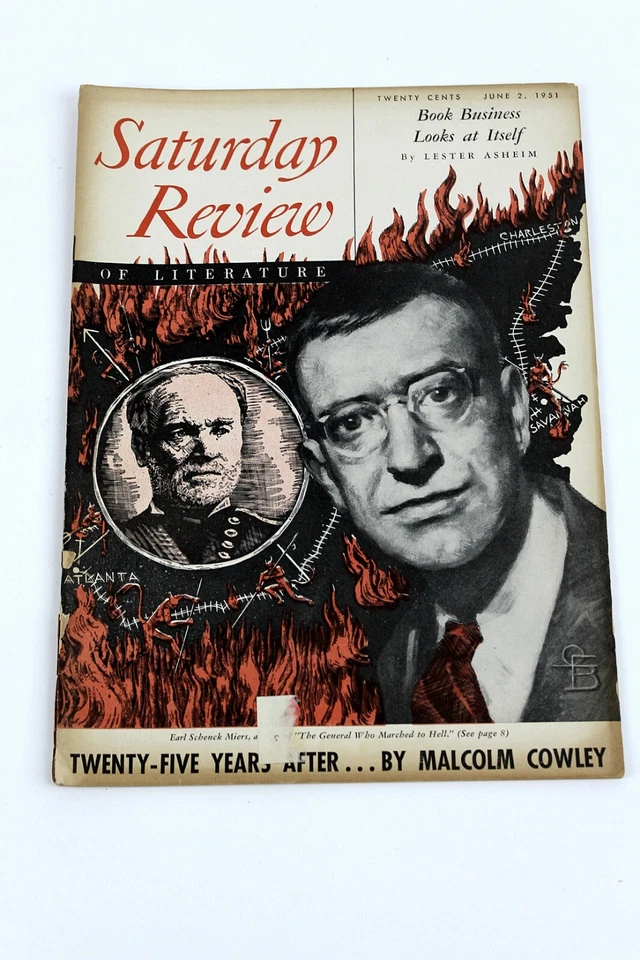 Saturday Review of Literature Magazine June 2, 1951 Robert E Lee Biography Cover Foto 1 de 4