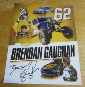 Foto autografiada de piloto de Brendan Gaughan firmada 8X10 carreras de NASCAR - Imagen 1 de 3