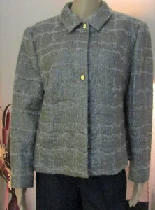 Valentino Garavani Miss V Two-Button Metallic Evening Blazer EU 48 or US 12 - Picture 1 of 9
