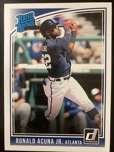 Ronald Acuna Jr. 2018 Panini Donruss Rated Rookie Wrapper Redemption #283 (5802) - Picture 1 of 2