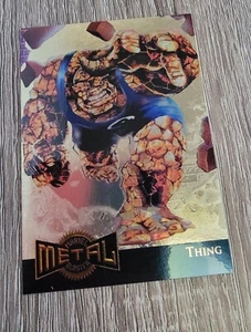 1995 Marvel Metal (Fleer) GOLD BLASTER #14 of 18 THING - Picture 1 of 2