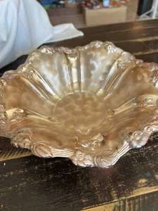 Vintage WMF German Ikora EP Brass Silver Plate Floral Footed Serving Bowl 11” - Picture 1 of 4