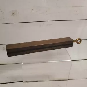 VTG Lufkin Rule Co. No. 587 Oil Gas Tank Sokid Brass Plumb Bob Made In USA 15 oz - Picture 1 of 8