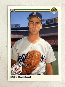 1990 Upper Deck Baseball Card #694 Mike Rochford Boston Red Sox - Picture 1 of 2