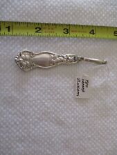 Hand Crafted Antique Silverplate Spoon Handle Zipper Pull, 1910 Orange Blossom