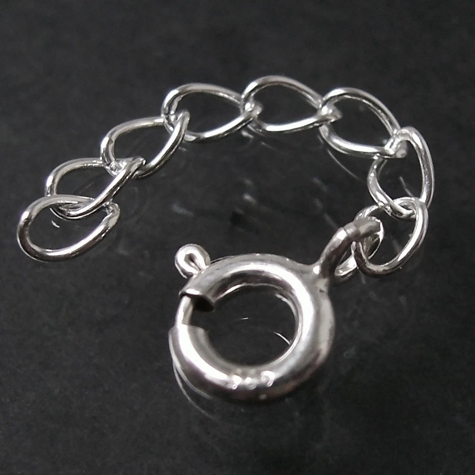 Verlängerungskette 925 Silber 3cm Kette Verlängerung Armband Federring 1643030 - Bild 1 von 1