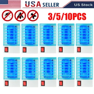 10x LED Electric UV Mosquito Killer Lamp Fly Bug Insect Repellent Zapper Traps - Picture 1 of 20