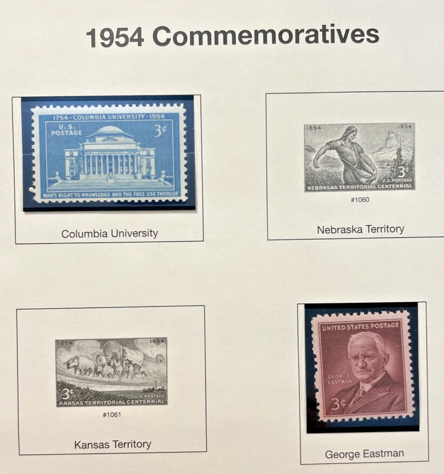 1954 issue Set of 2 Scott #1029 #1062 MNH - Image 1 of 1