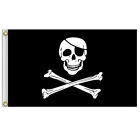 Halloween Jolly Roger Banner Skeleton Pirate Flags Bunting For Halloween Part DT