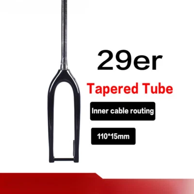  29 inch Carbon MTB bicycle Fork  Boost 110*15mm Internal Cable Front Fork - Image 1 of 4