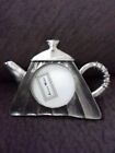 Pewter Mini Teapot Silver Metal Photo Frame by Ashleigh Manor Holds 2" Picture