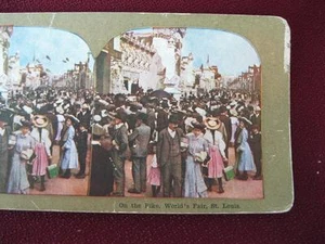 Stereoview On The Pike Worlds Fair St Louis 1904 Louisiana Purchase Expo (O) - Foto 1 di 4