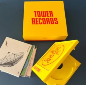 TOWER RECORDS Model Instant Disk Audio Bluetooth CD Player 6.3x5.5x1 280g Japan - Picture 1 of 7