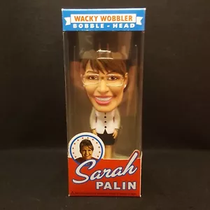 FUNKO SARAH PALIN 2008 VICE PRESIDENTWHITE SUIT WACKY WOBBLER BOBBLE HEAD - Picture 1 of 8