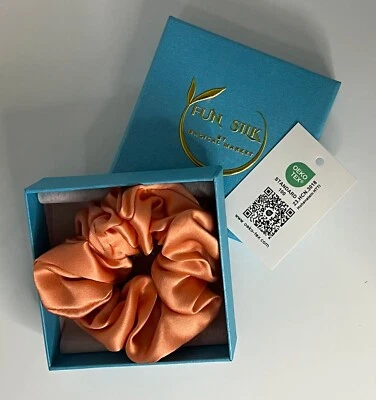 SEDA MORERA ORGÁNICA 100% PURA 4 cm SCRUNCHIES BY FUN SILK Foto 1 de 4